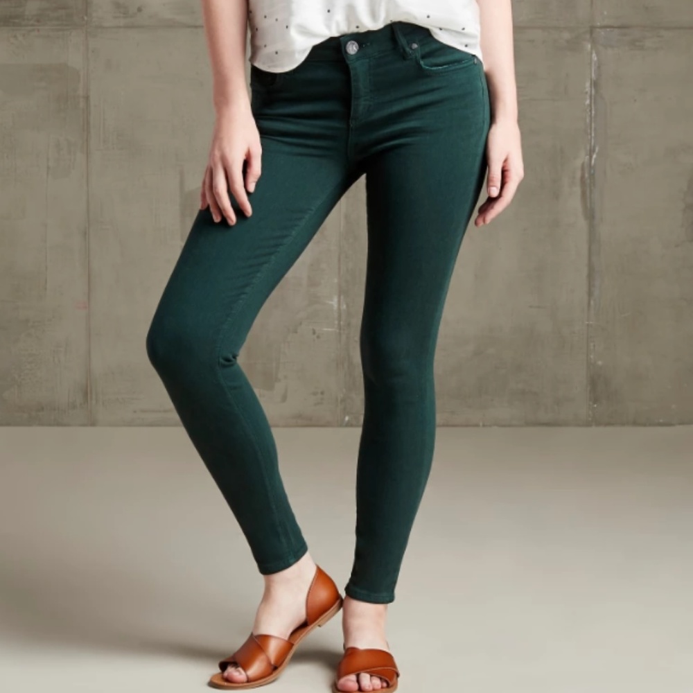 KUT Hunter Green Skinny Pant - NWOT